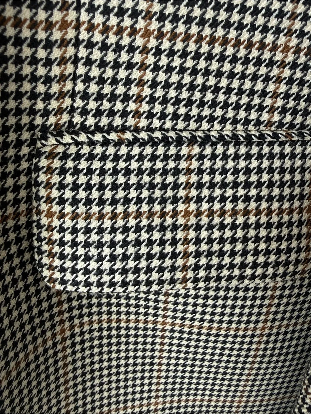 Vintage Lauren Ralph Lauren 42R Houndstooth 100% Wool Blazer Macy's Men's Store